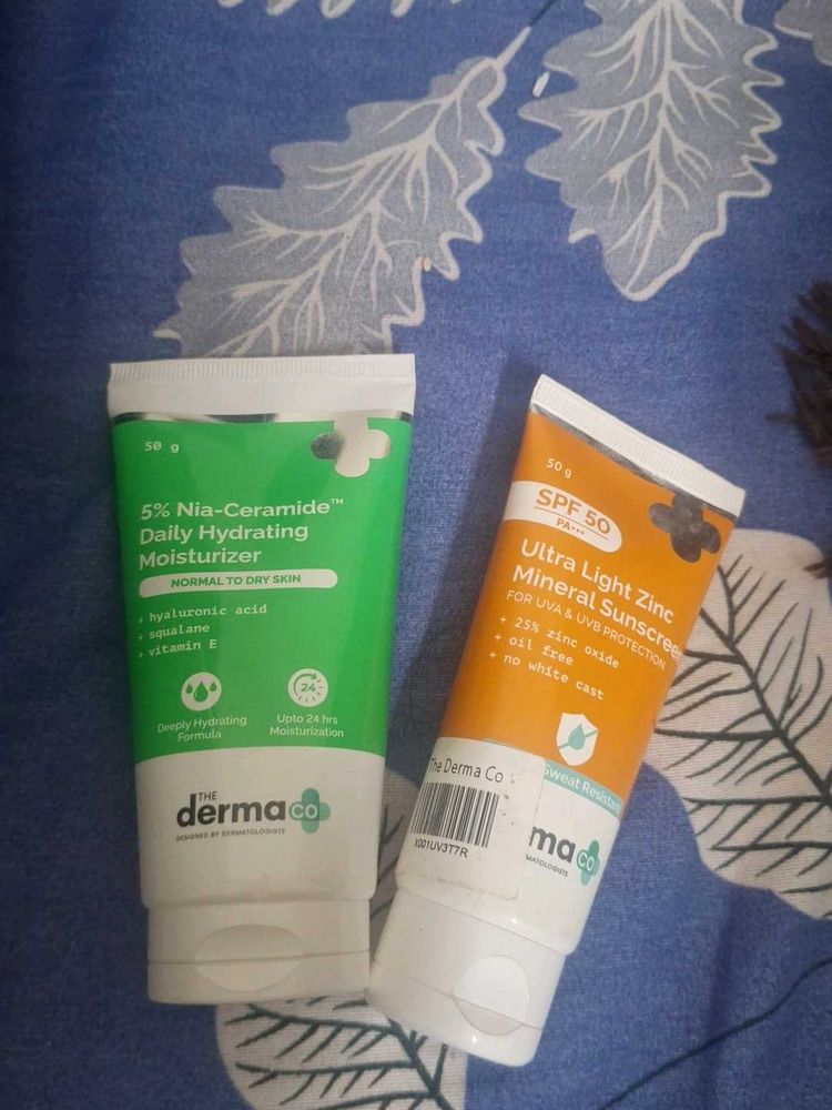The Derma Co. Moisturizer &amp; Sunscreen Duo