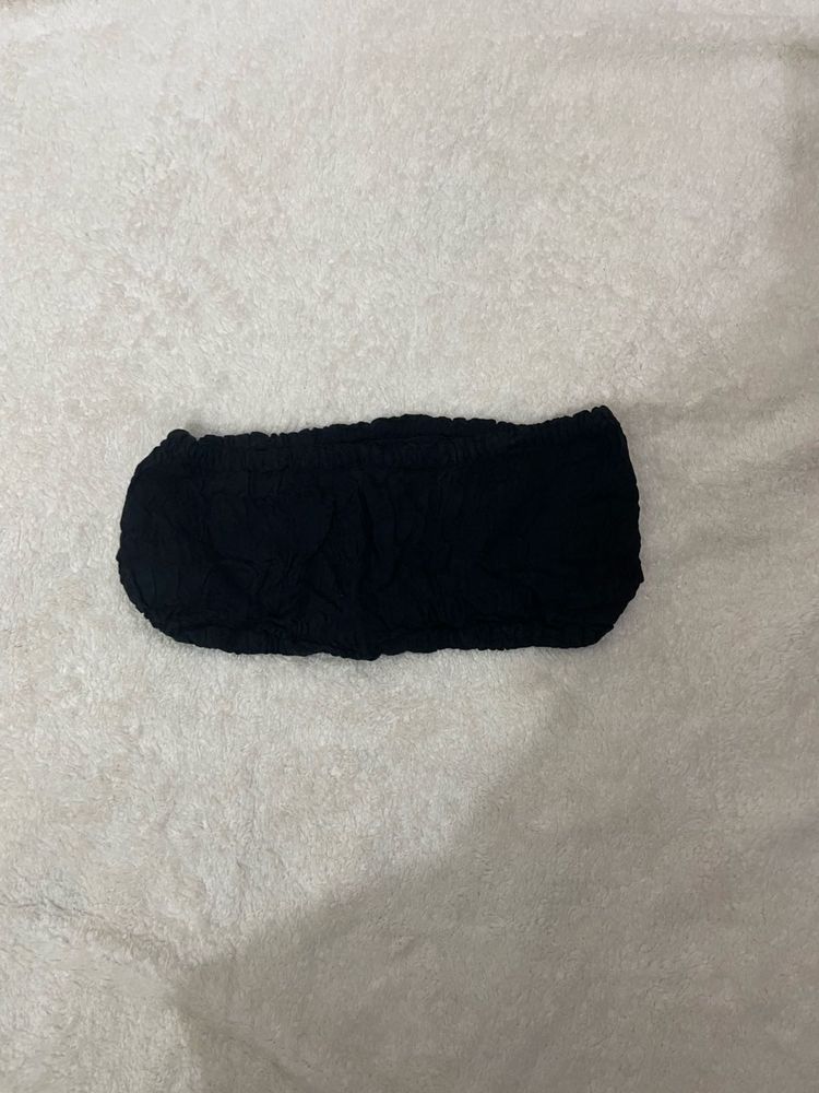 Black Bandeau Top