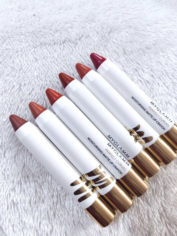 MyGlamm Perfect Curves Matte Lip Crayon-Pack Of 7