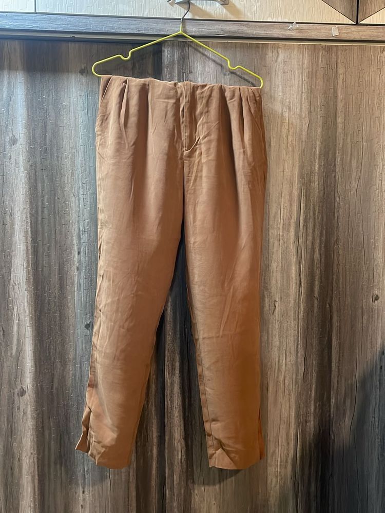 Women's Brown highwaist Formal Pants