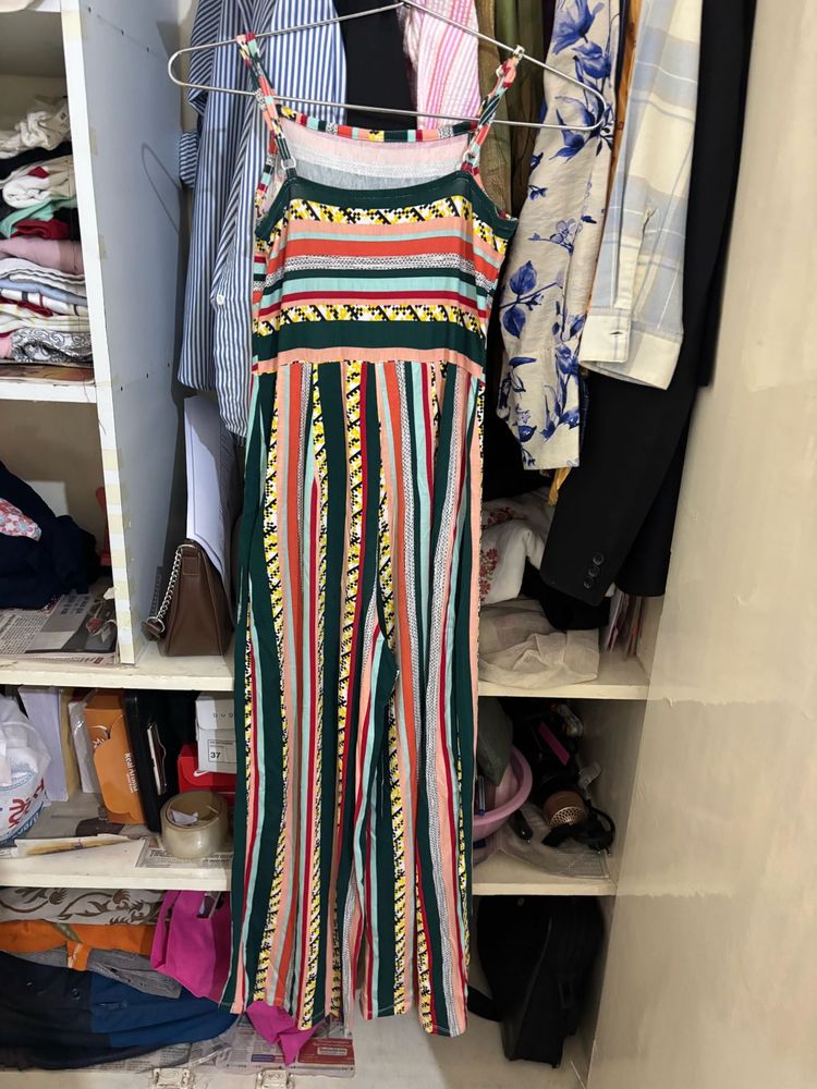 Boho Striped Jumpsuit
