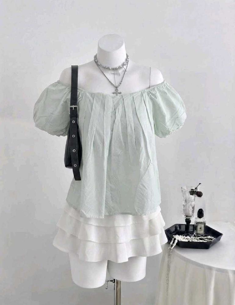 Boho Off-Shoulder Puff Sleeve Top