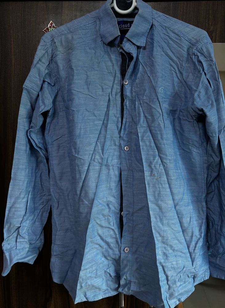 Men's Blue Casual Shirt