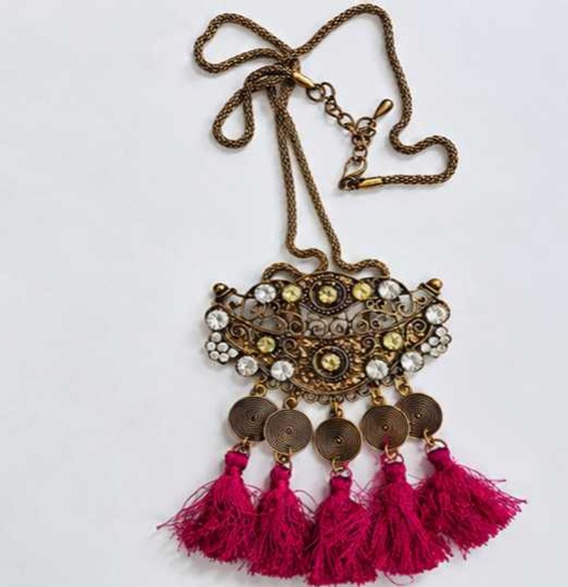 Boho Tassel Pendant Necklace