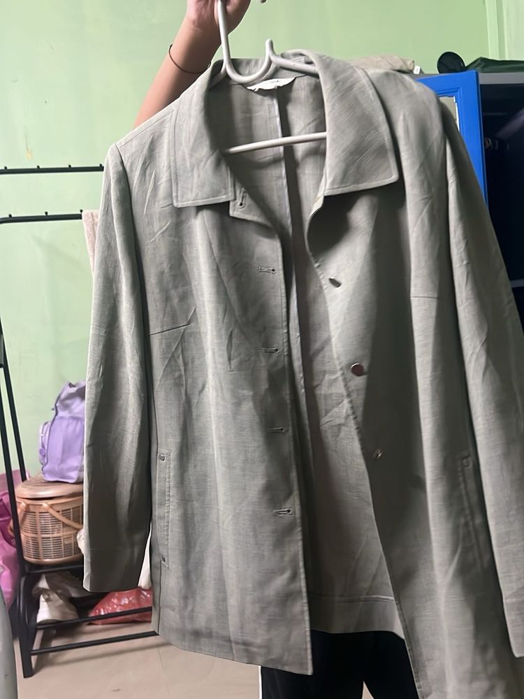 Stylish Women's Light Green Jacket