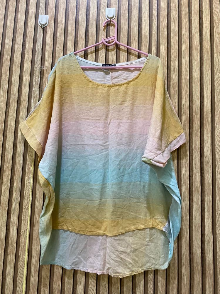Oversized Tie-Dye Tunic Top length 31