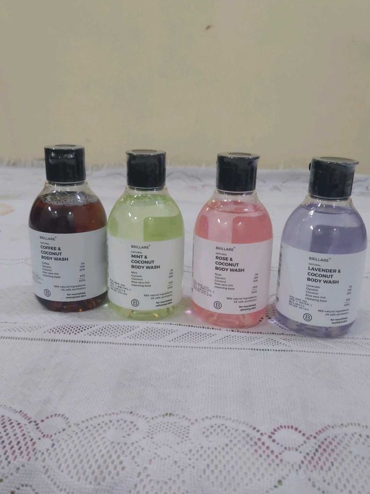 Brillare Body Wash Set of 4