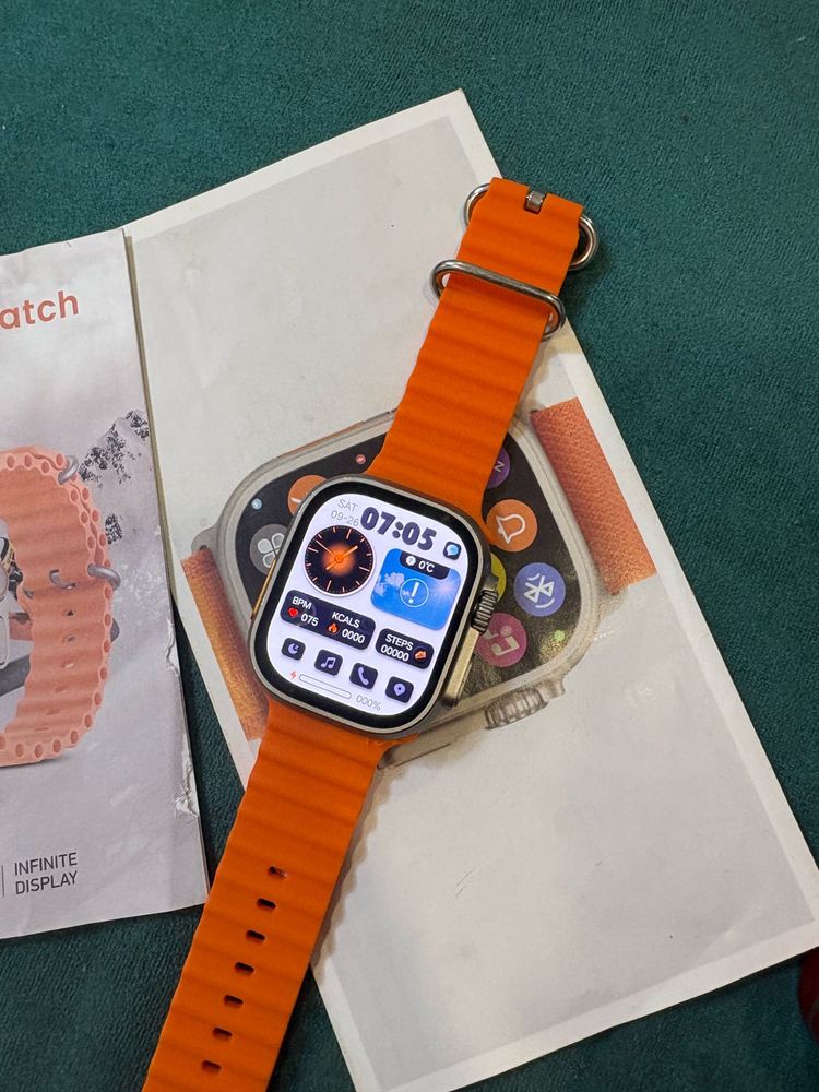 Smart Watch Orange Band