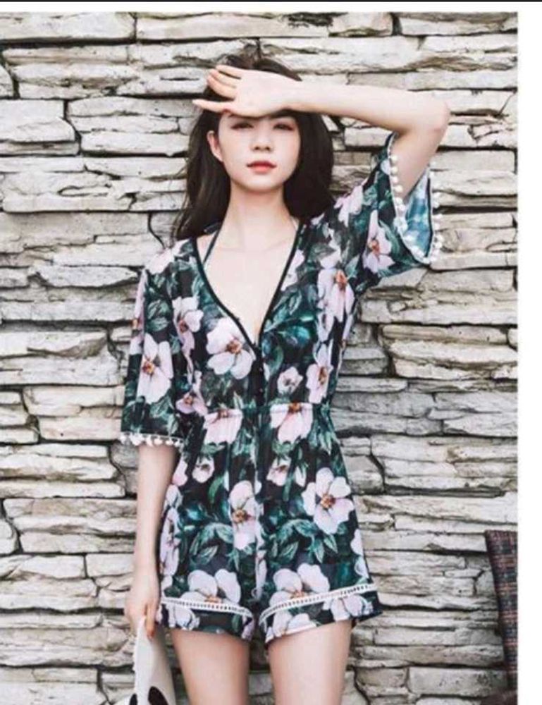 Floral Print Playsuit