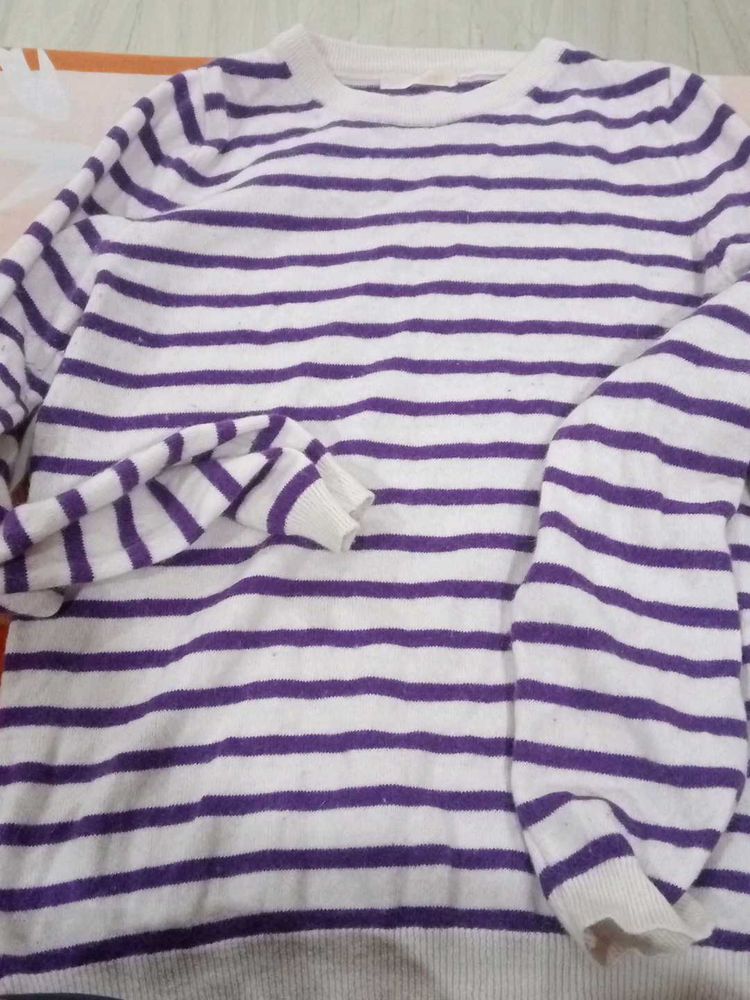 Striped Pullover Sweater