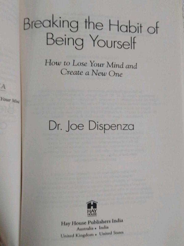 Breaking The Habit Of Being Yourself