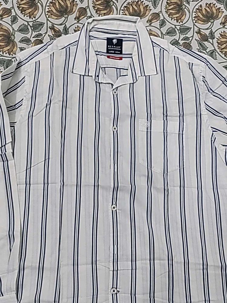 Netplay Striped Casual Shirt