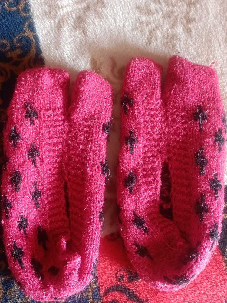 Woolen Winter Warm Soft Hand-made Knitted Socks (P