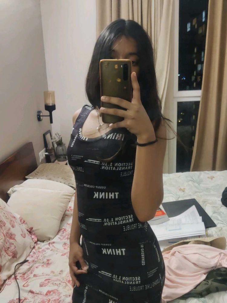 Graphic Print Bodycon Dress