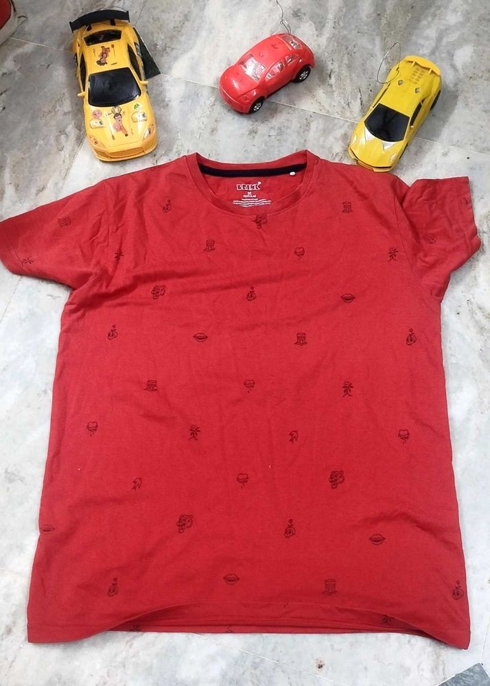 Red Printed T-Shirt