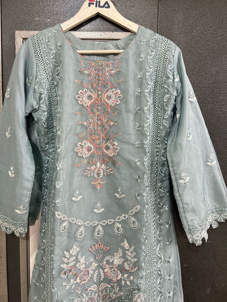 diwali special pakistani hoor soft organza suit du