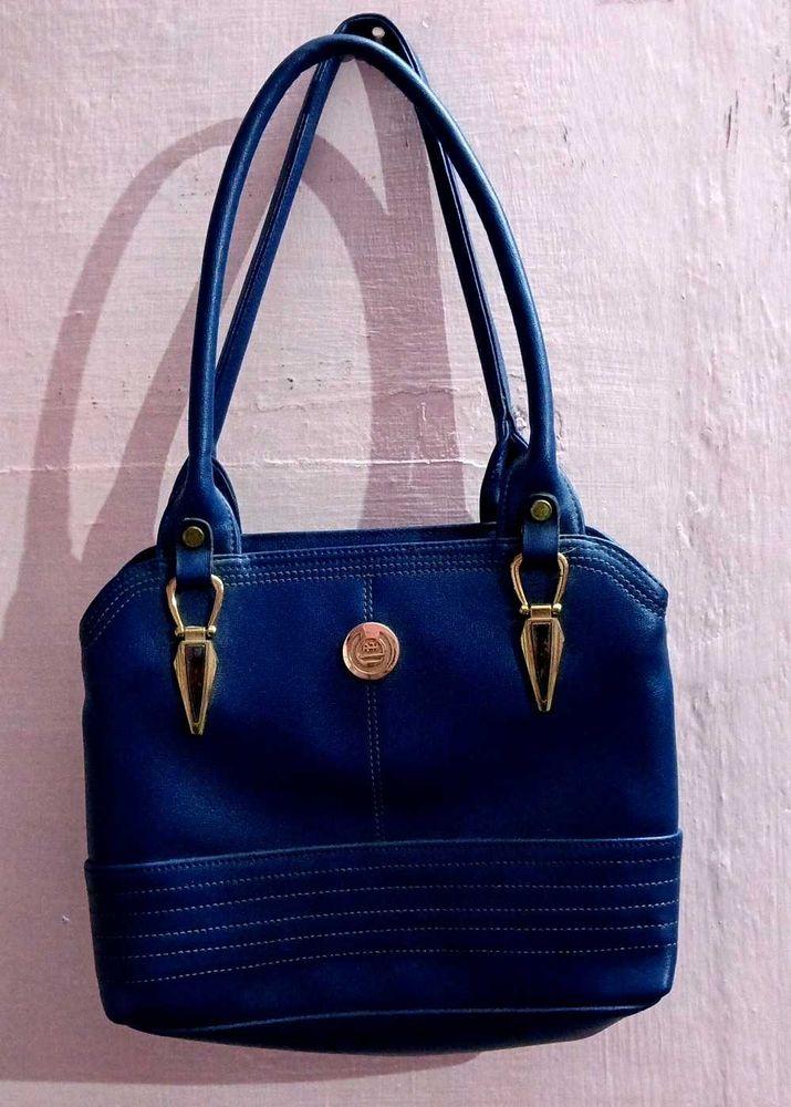 New Chic Blue leather Handbag