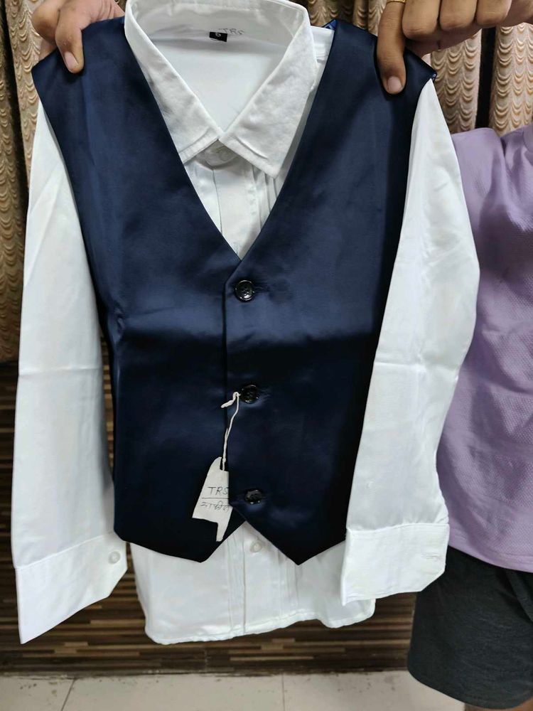 Boys' Formal Vest Shirt Set