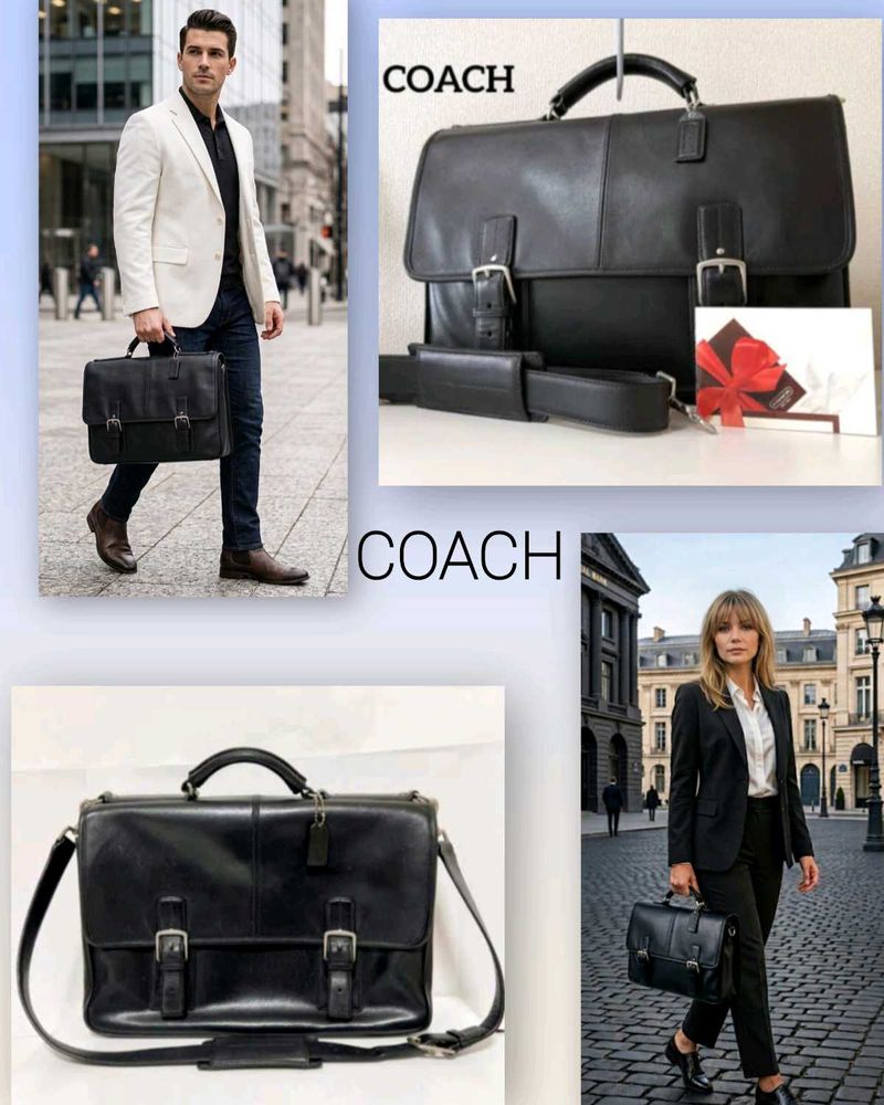 Coach leather Thompson Briefcase Laptop Bag