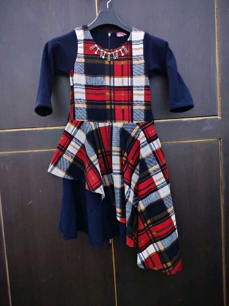 check print Girls Dress