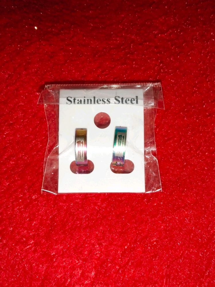 Multi Color Hoop Earrings For Men