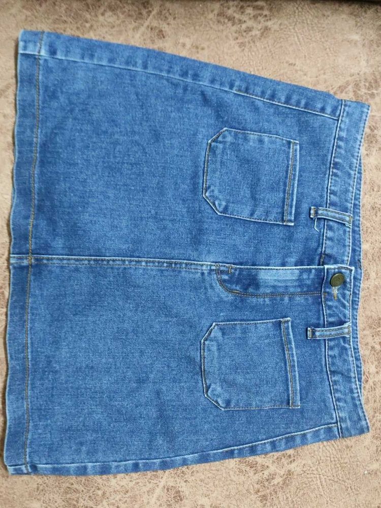 Denim Mini Skirt