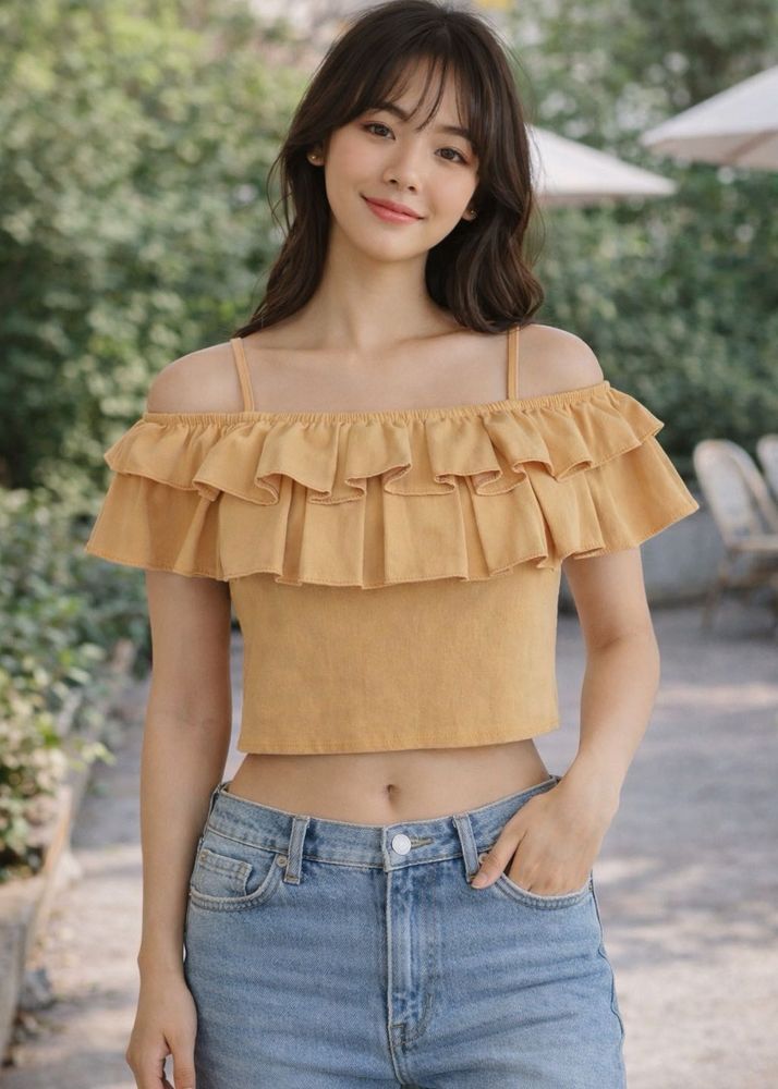 Chic Ruffled Off-Shoulder Top