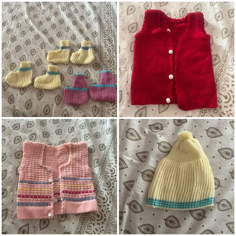 Woollen Socks N Sweater For Infant