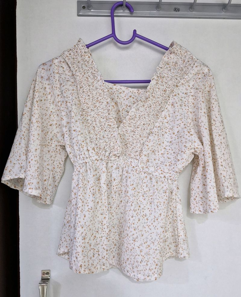 White Casual Top