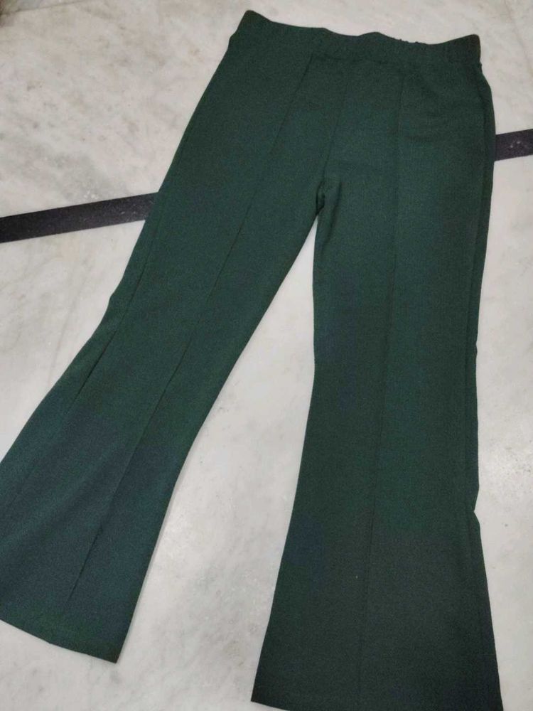 Flared Dark Green Jeggings (New)