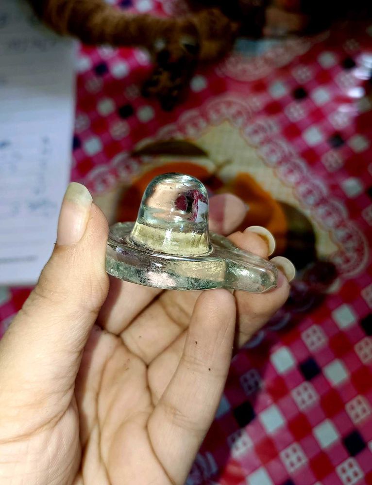 Crystal Shiva Linga Idol