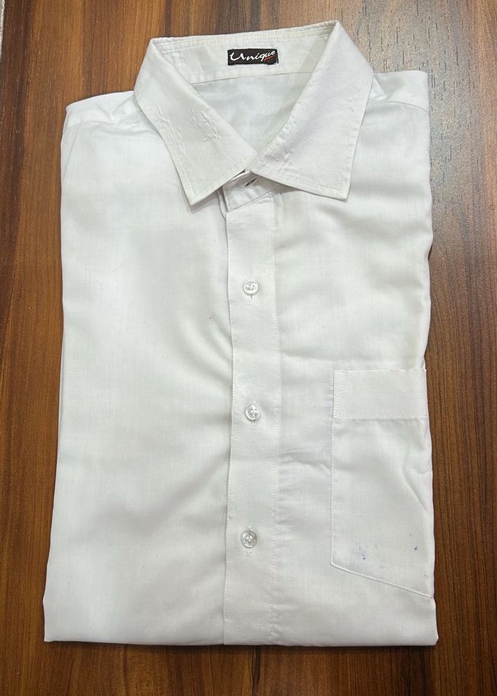 Unique White Formal Shirt