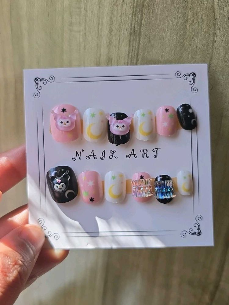 kuromi press on nails