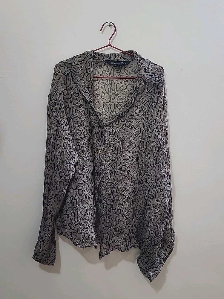 Printed Long Sleeve Shirt