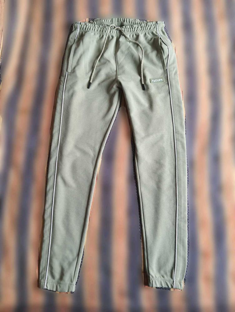 Sage green track pants