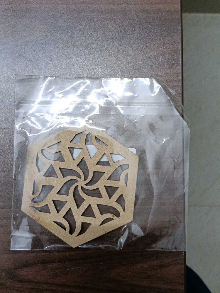 Hexagonal Mehndi Stencil