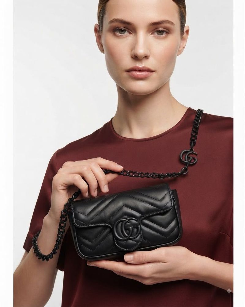 Gucci Marmont Small Shoulder Bag Black