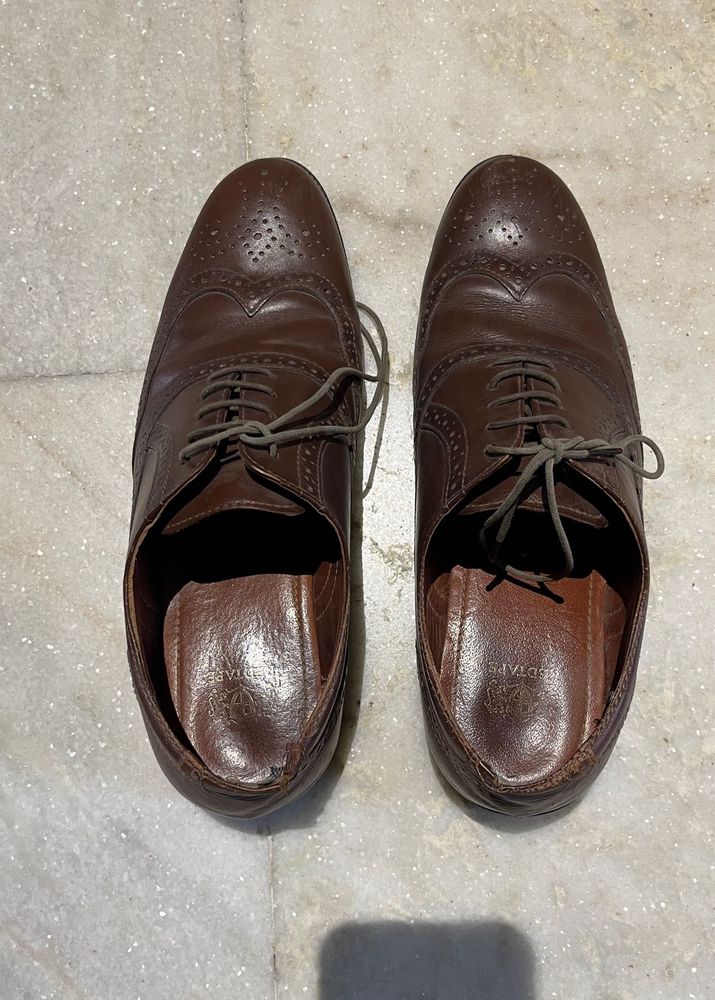 Brown Leather Formal Shoes