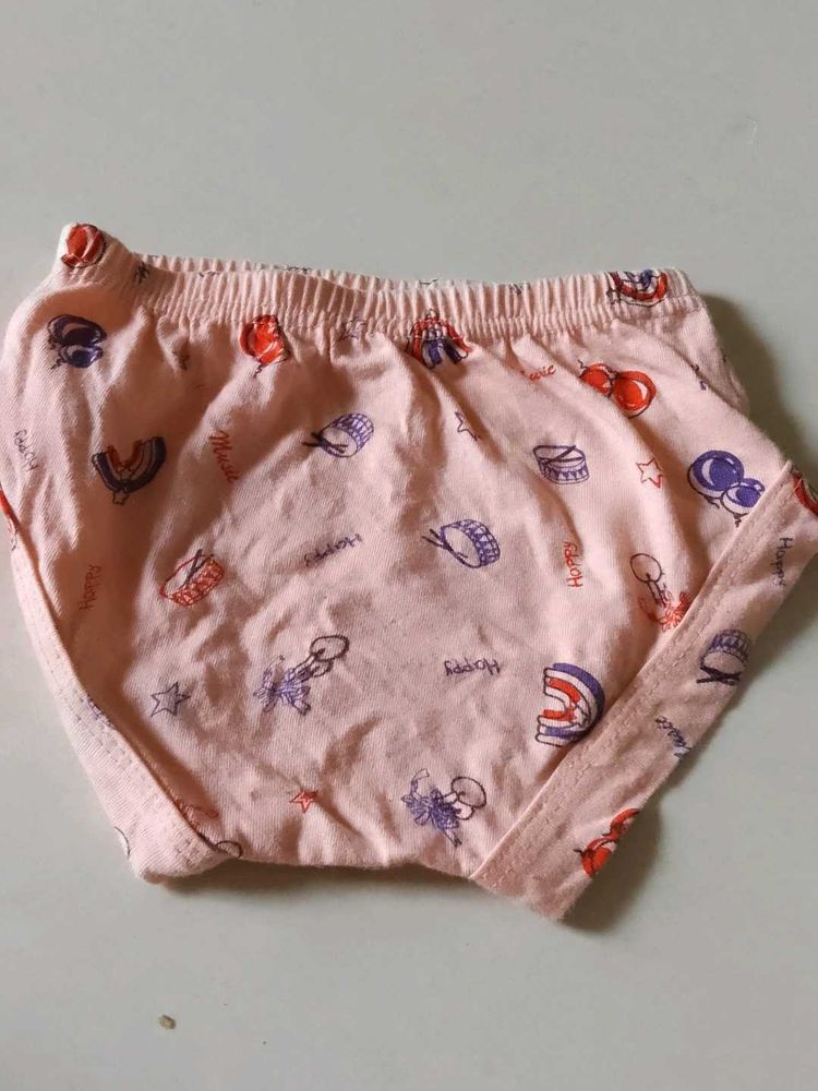 Cute Pink Cotton Briefs