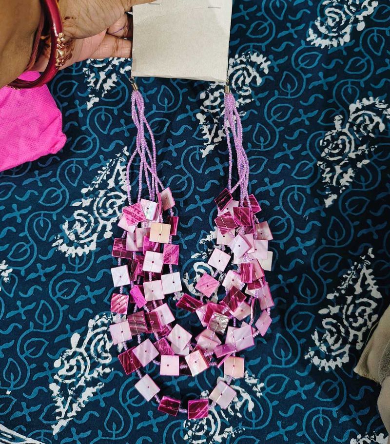 Pink Beaded Necklace