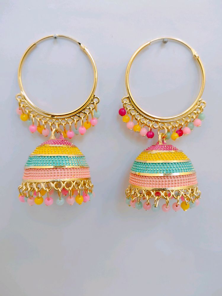 New Trending Multicolour Jhumki For Girls