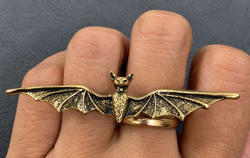 Unique Bat Wing Double Ring