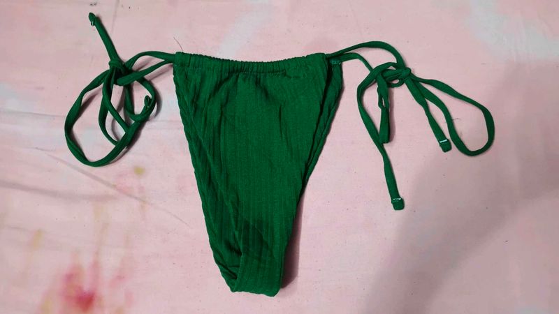 Green Bikini Bottom with Tie Sides