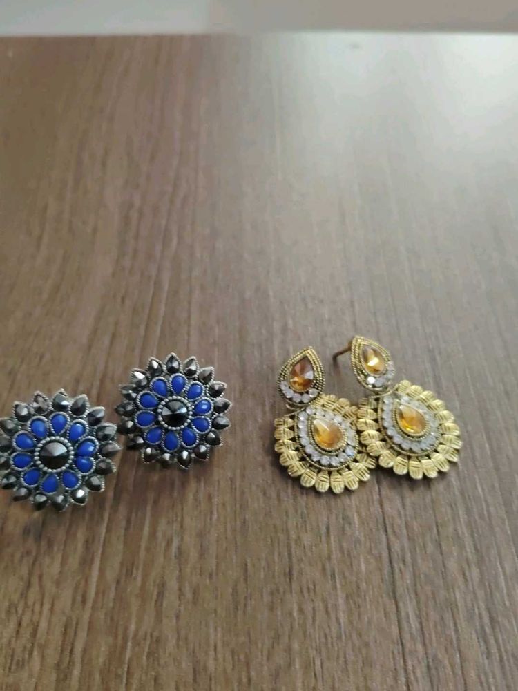 combo of 2Ethnic Earrings Set