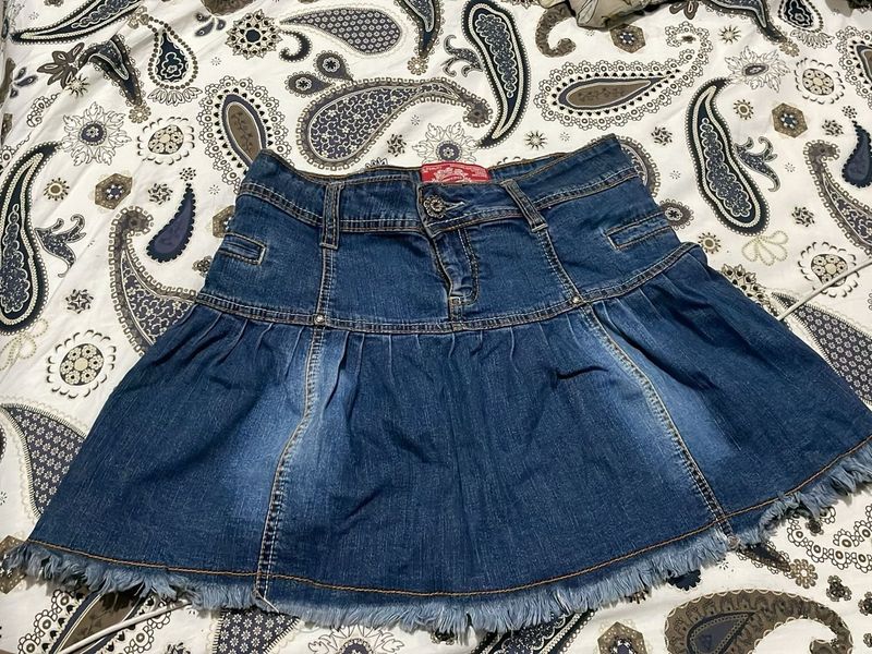 Denim Mini Skirt