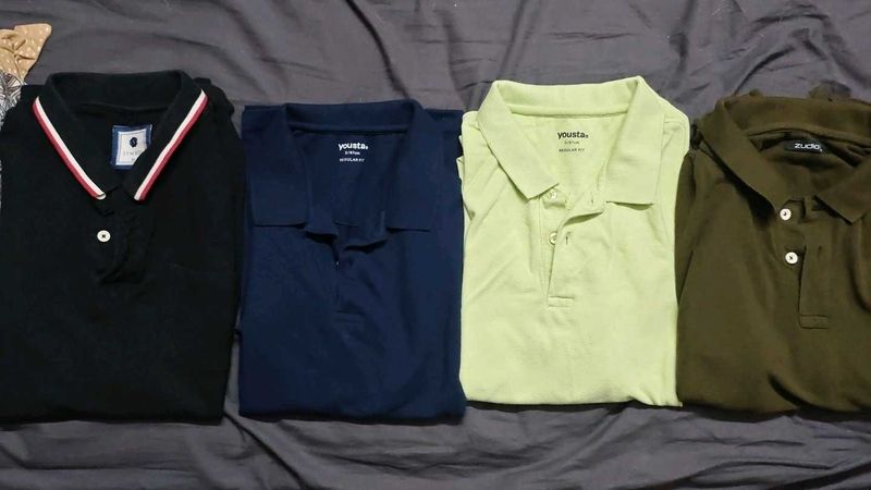 Men's Polo T-Shirt Bundle(5 pieces)