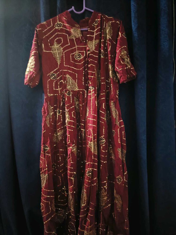 Elegant Maroon Dress