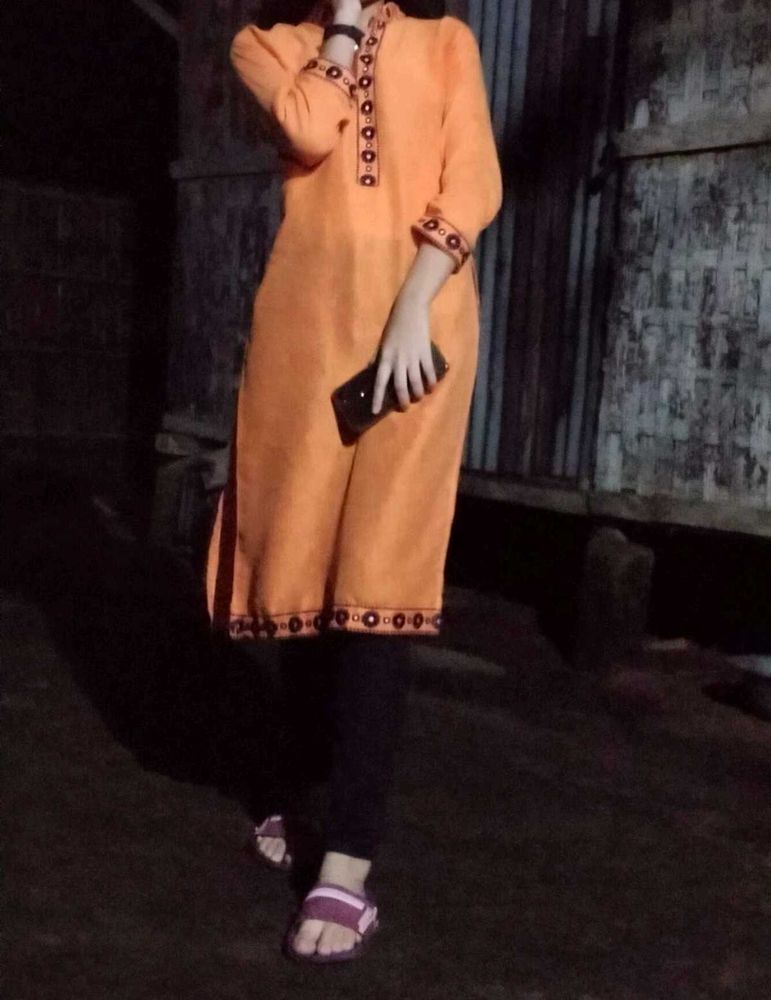 Orange Kurta