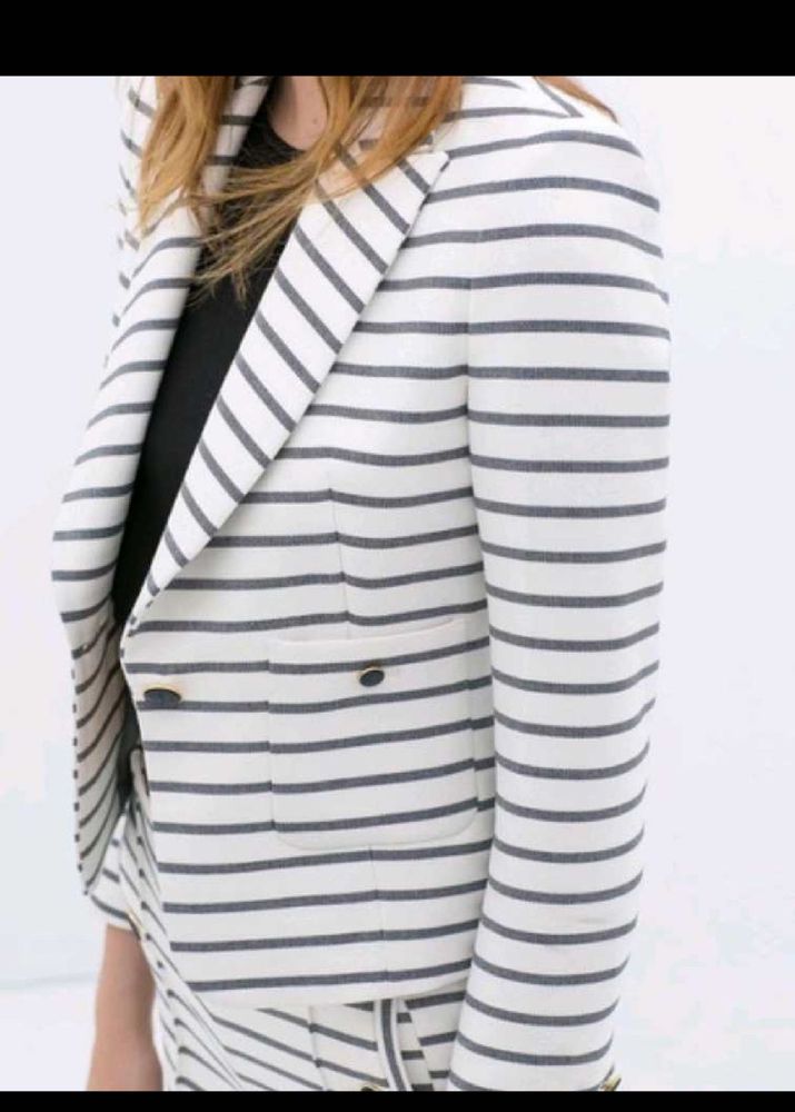 Zara Striped Blazer