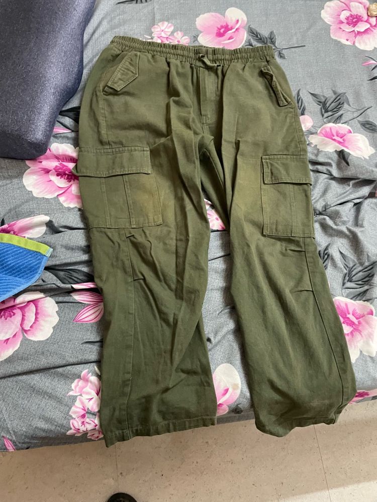 Olive Green Cargo Pants